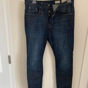 Mens All Saints tapered jeans